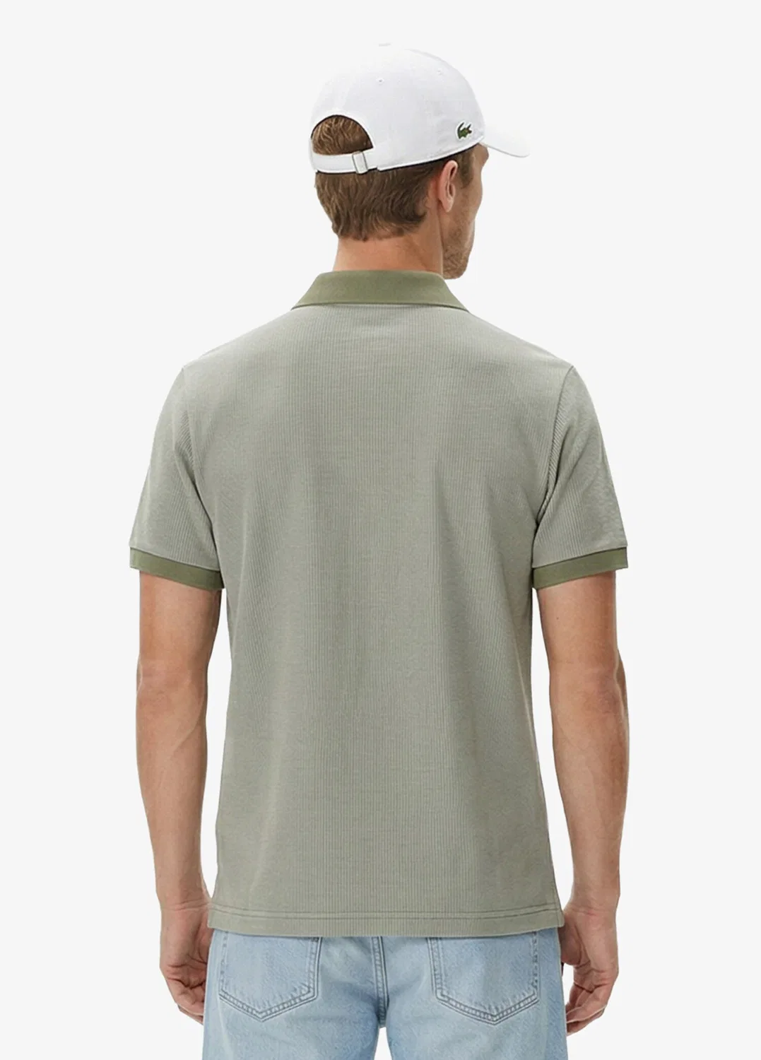 Поло Lacoste Regular Fit, хаки — фото 2