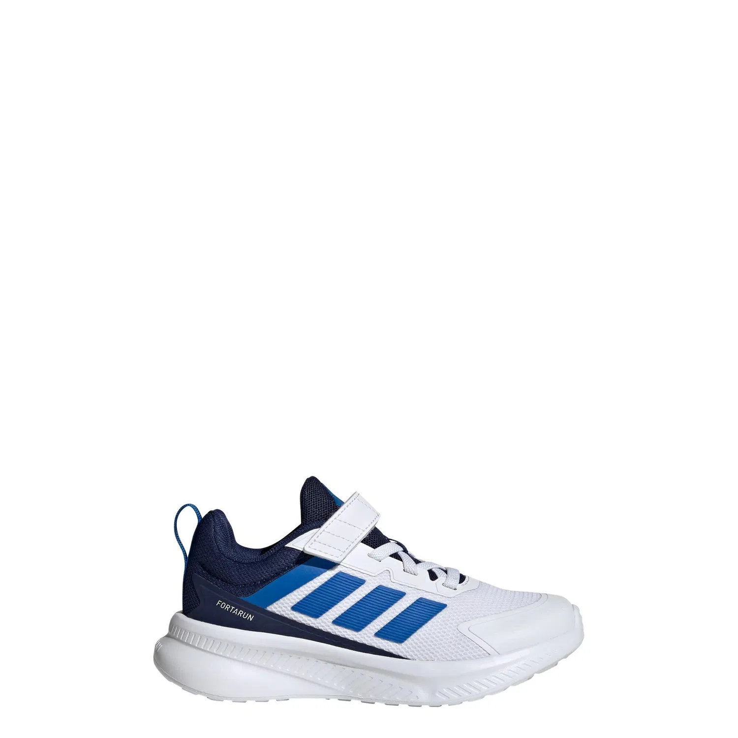Детские кроссовки с закрытой шнуровкой Fortarun 4.0 Adidas, Weiss Konigsblau Navyblau — фото 2