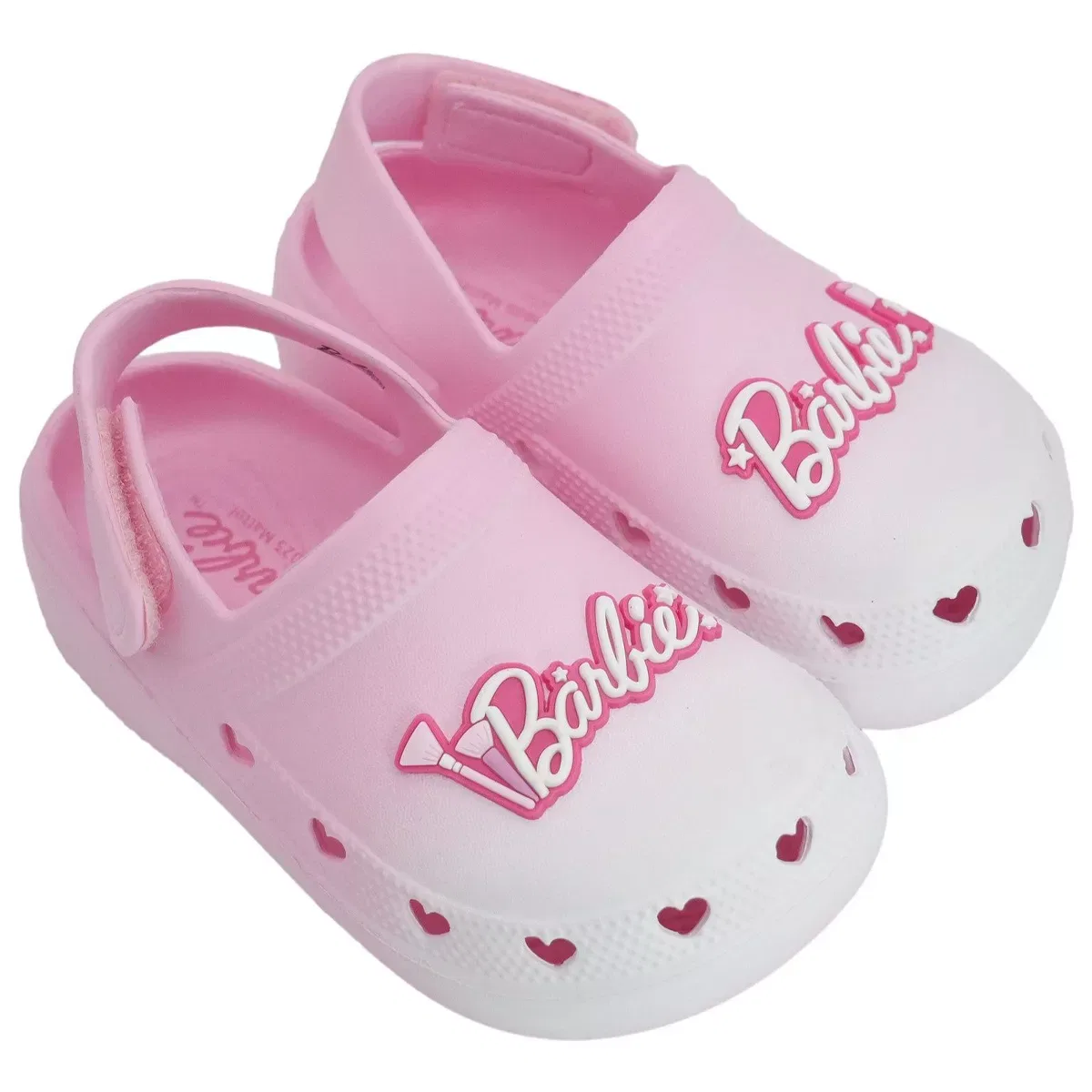 Детские сабо для девочек с регулируемым ремешком Barbie, Medium Pink Ombre — фото 2