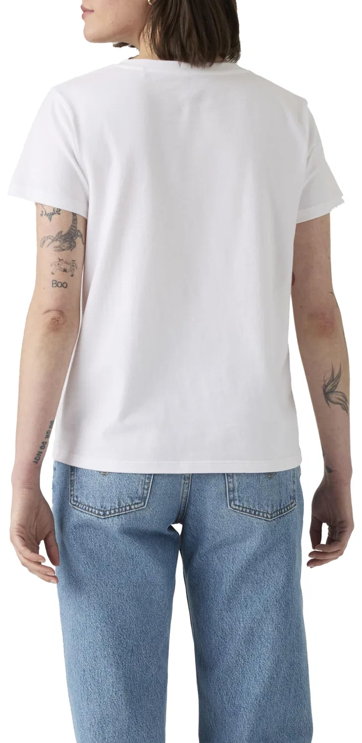 Женский комплект футболок с V-образным вырезом Perfect Vneck Tees Levi's, Pack of 2 V Neck White — фото 3