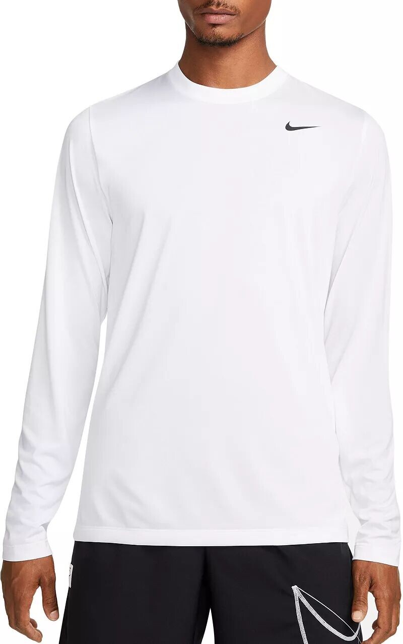 

Мужская рубашка для фитнеса с длинным рукавом Nike Dri-FIT Legend Legend, белый