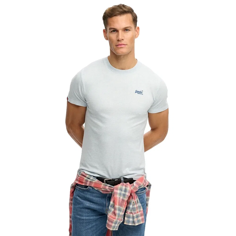 Мужская футболка с коротким рукавом Essential Logo Embroidered Superdry, Blue