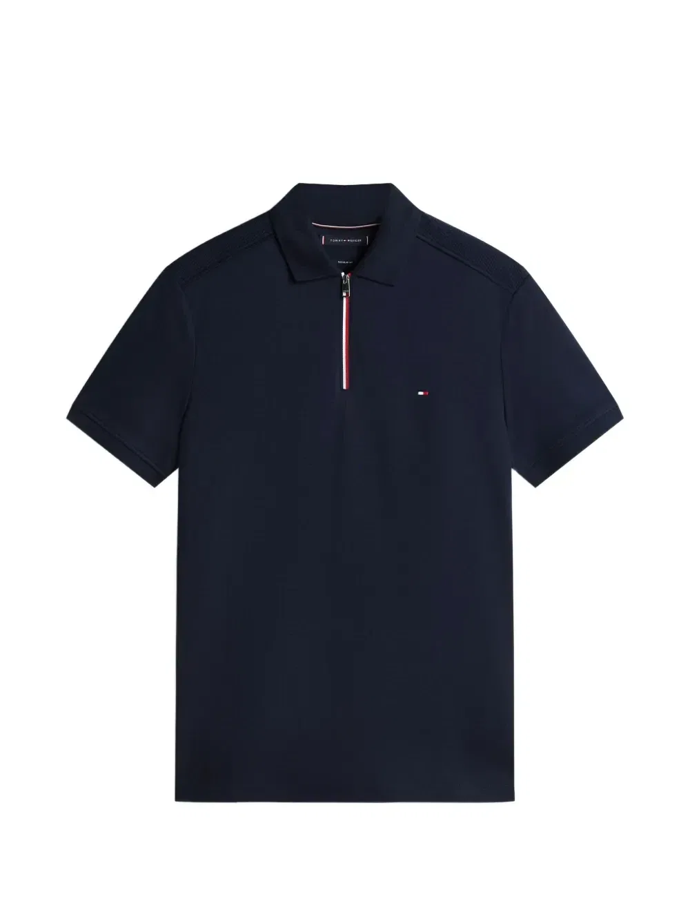 Рубашка-поло на молнии Tommy Hilfiger, синий