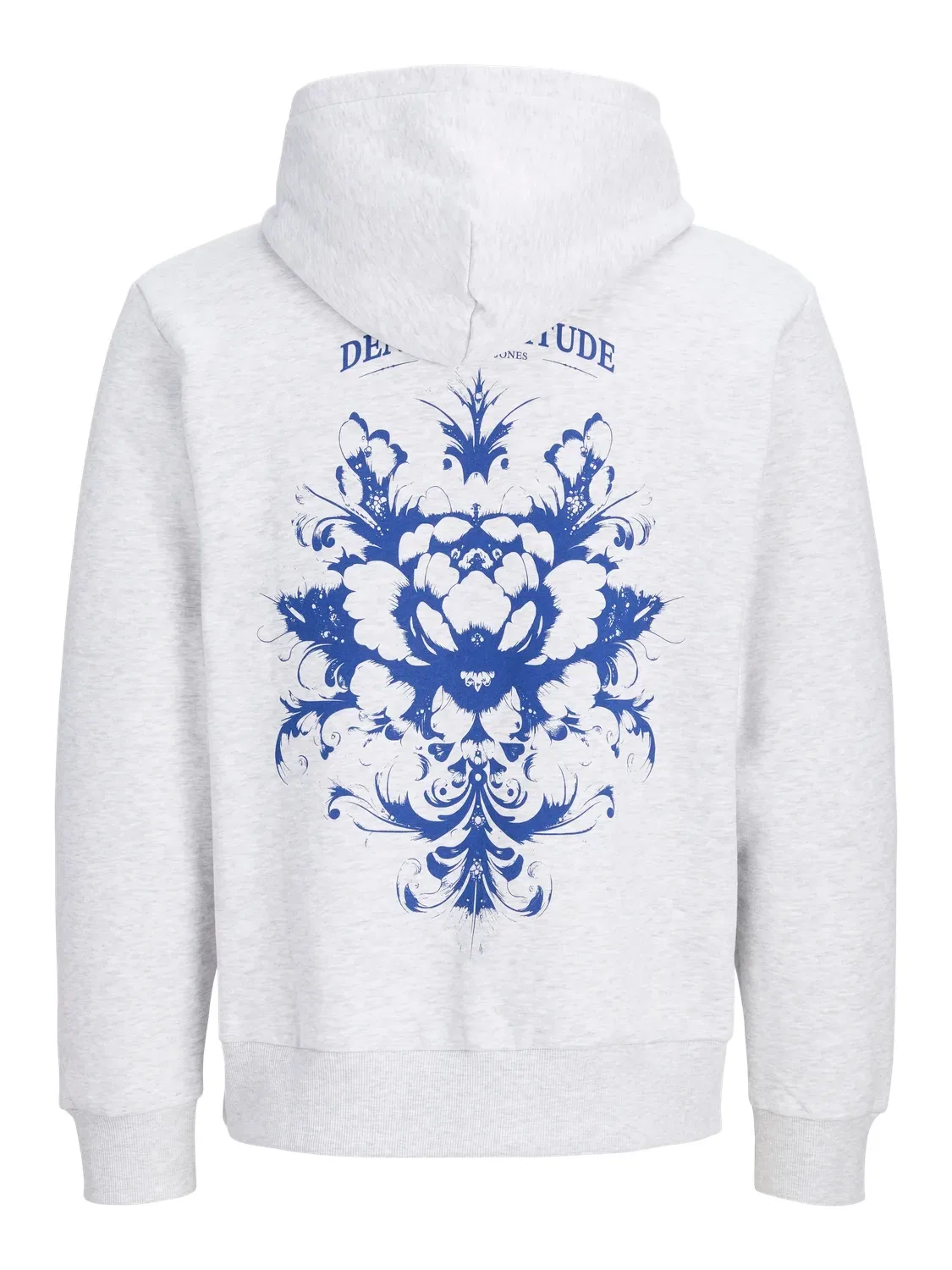 Худи с капюшоном меланжевое Tradition Jack & Jones Junior, белый — фото 3