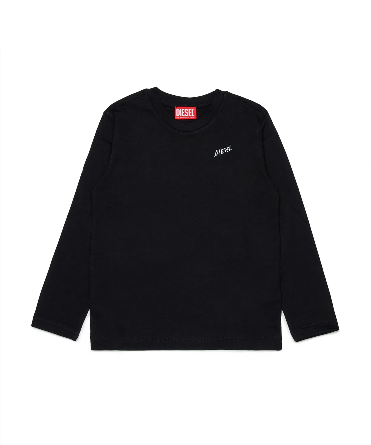 Детское лонгслив с брендовым логотипом DIESEL KIDS, Black