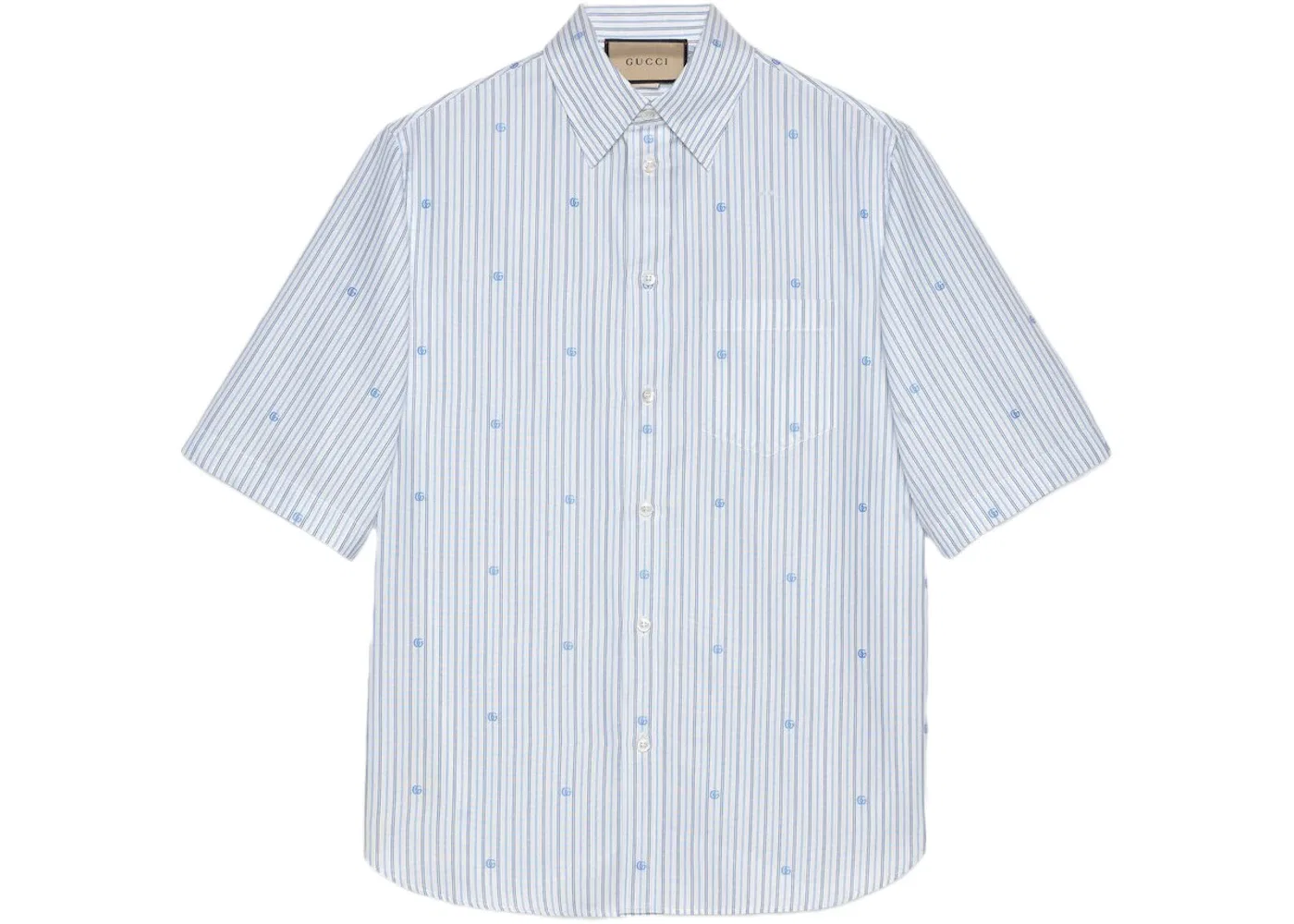 Мужская рубашка с полосками Shirt Gucci, Light Blue