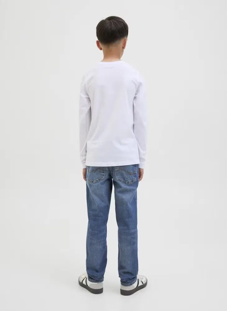 Джинсы прямого кроя Glenn Jack & Jones Junior, синий — фото 2