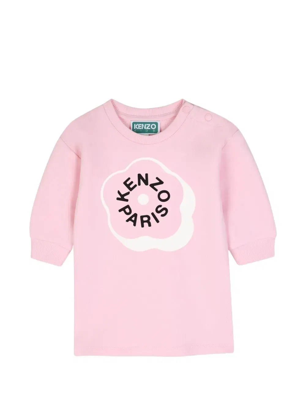 Платье с принтом Boke Flower Kenzo Kids, розовый