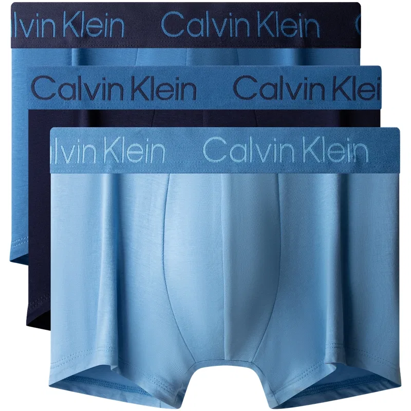 Мужские боксеры с принтом Calvin Klein, 7HV-Navy/China Red/Beige Nude — фото 3
