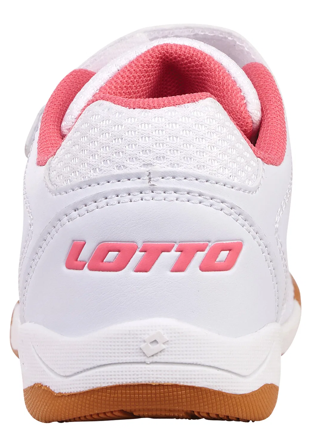 Детские легкие кроссовки с липучкой Lotto WHIZZER K, Weiss / Hellrosa — фото 3