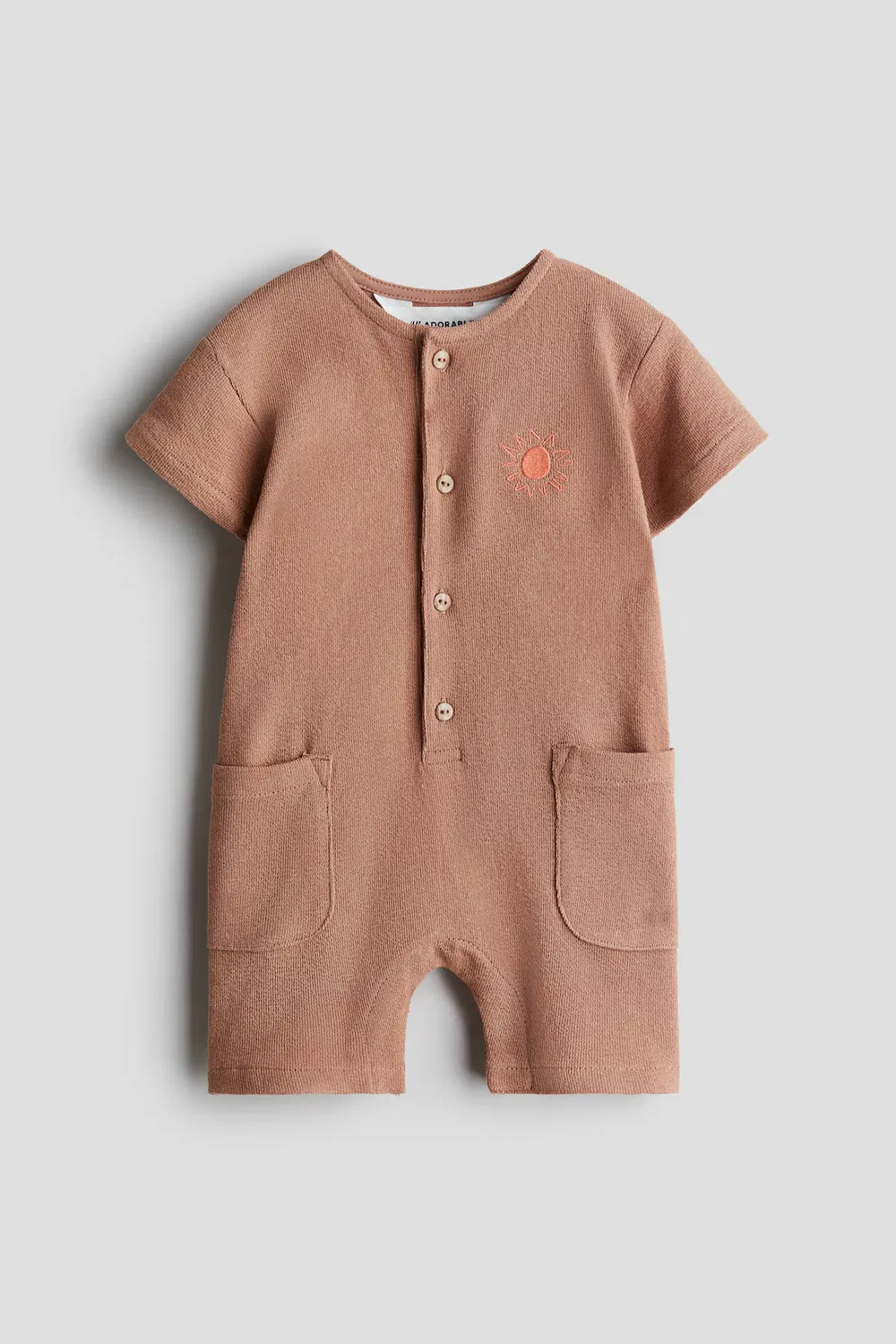 Хлопковый комбинезон H&M, Braun/Sonne