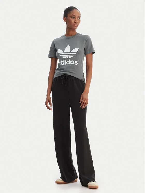 Футболка regular fit adicolor Classics Trefoil Adidas, серый — фото 2