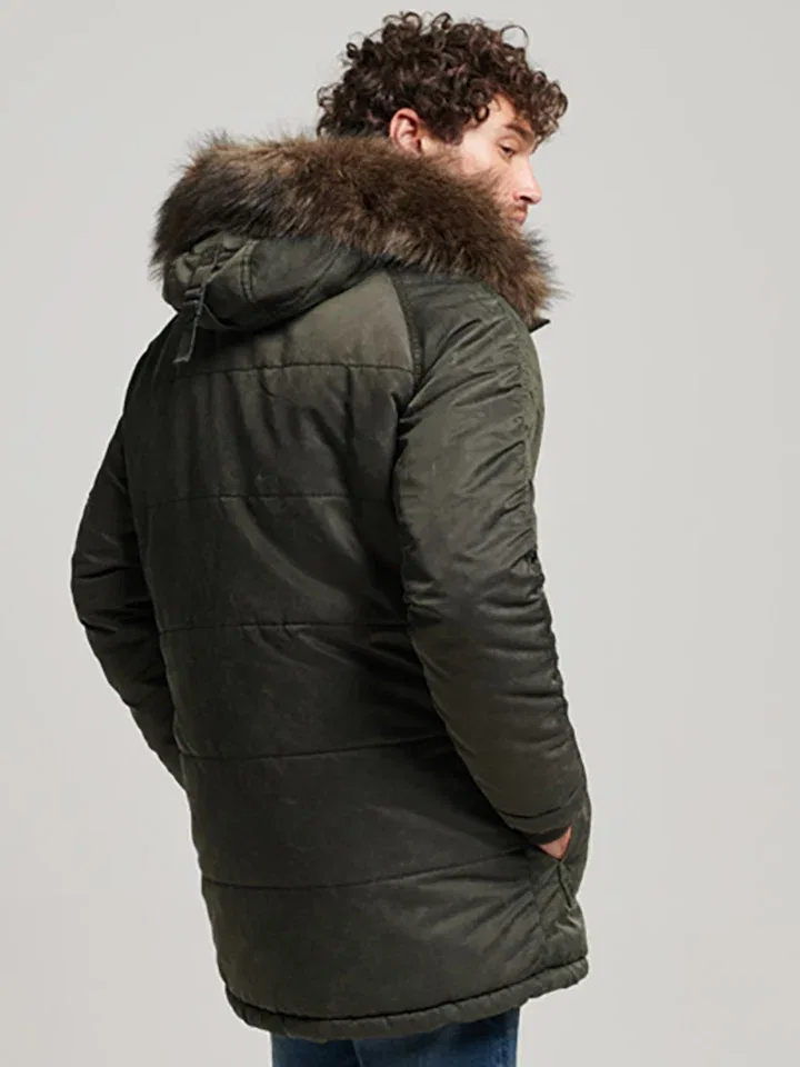 Мужское пальто переходное Superdry, Olive — фото 2