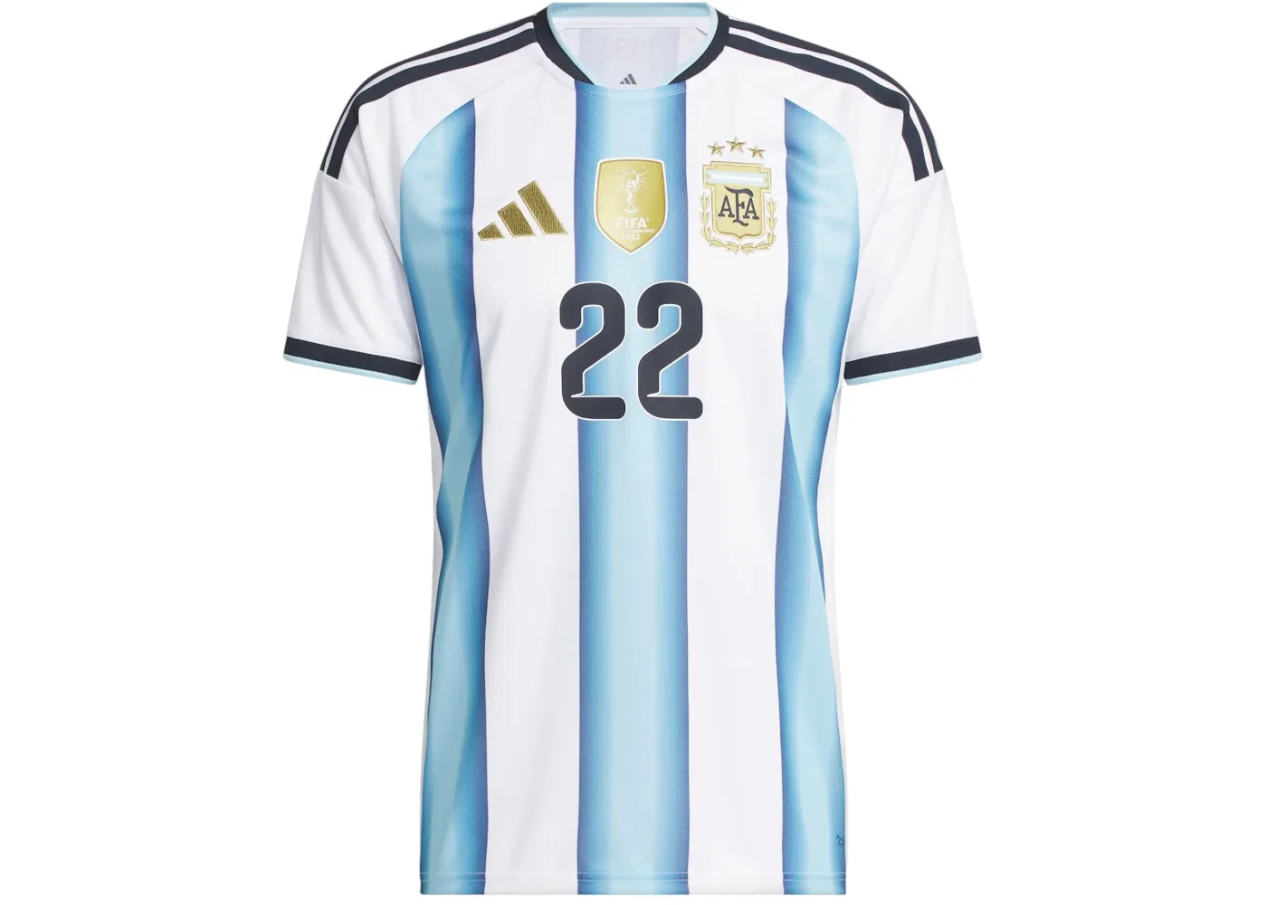 Мужская футболка с принтом Adidas Argentina 2026 Home Jersey, White Icey Blue