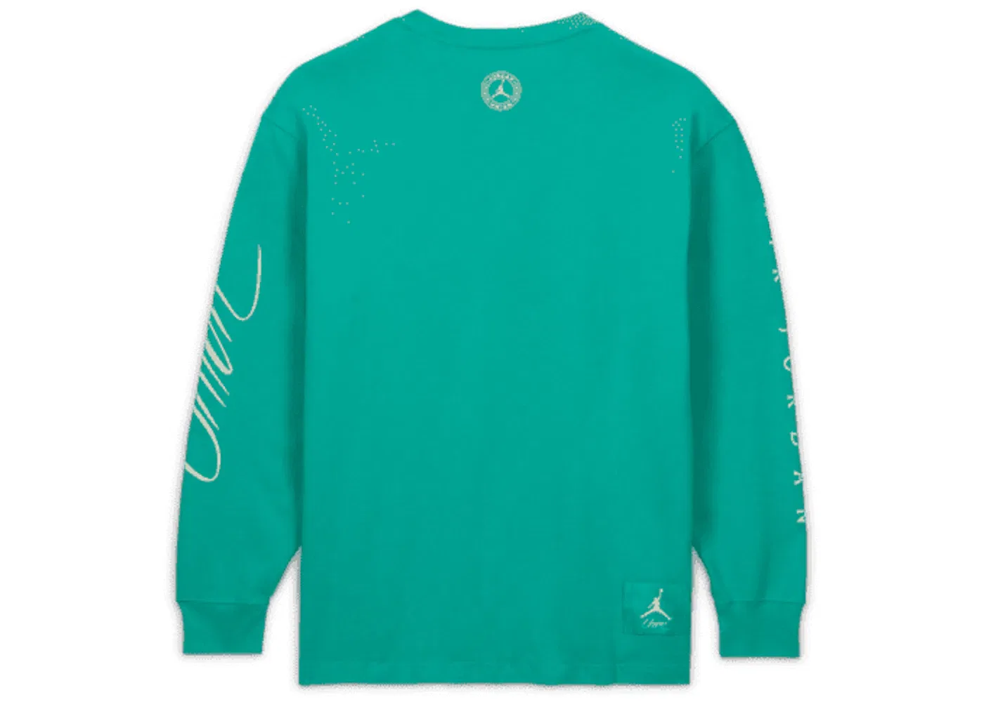 Мужская футболка с длинным рукавом Jordan x Union L/S Tee (Asia Sizing) Jordan, Kinetic Green White — фото 2