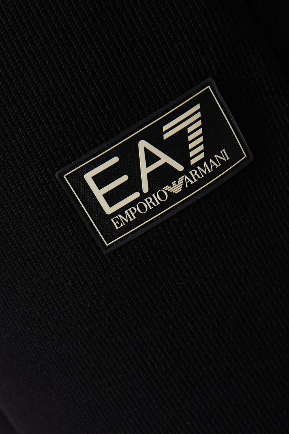 Брюки спортивные из джерси с логотипом Emporio Armani, черный — фото 4