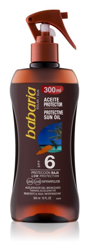 

Масло-спрей для защиты от солнца SPF 6 Babaria Sun Protective