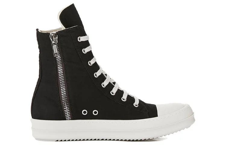 Rick Owens DRKSHDW Высокие стильные скейтерские кеды мужские black — фото 3
