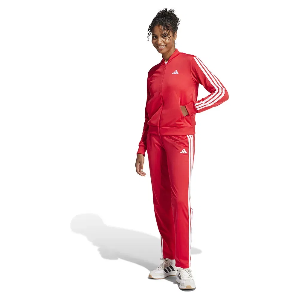 Женский спортивный костюм с принтом 3-Stripes Adidas, Red