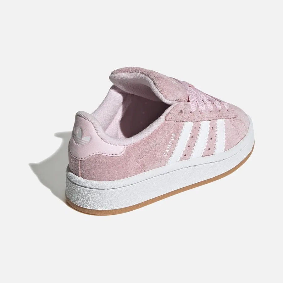 Детские спортивные кроссовки с эластичными шнурками Campus 00s Elastic Lace adidas, Розовый — фото 4