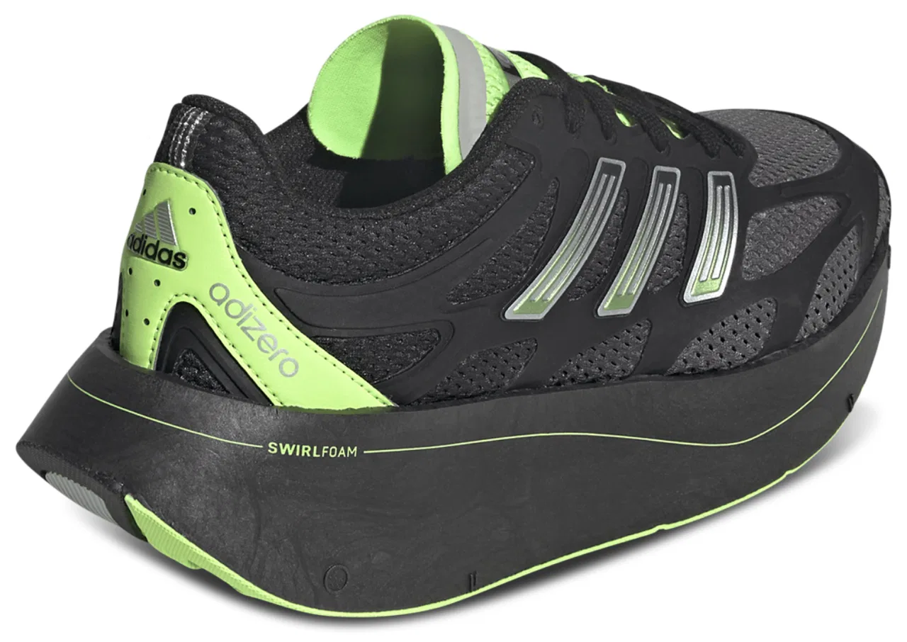 Детские кроссовки для мальчиков с ретро-стилем Adizero Aruku adidas, Black Green Grey — фото 3