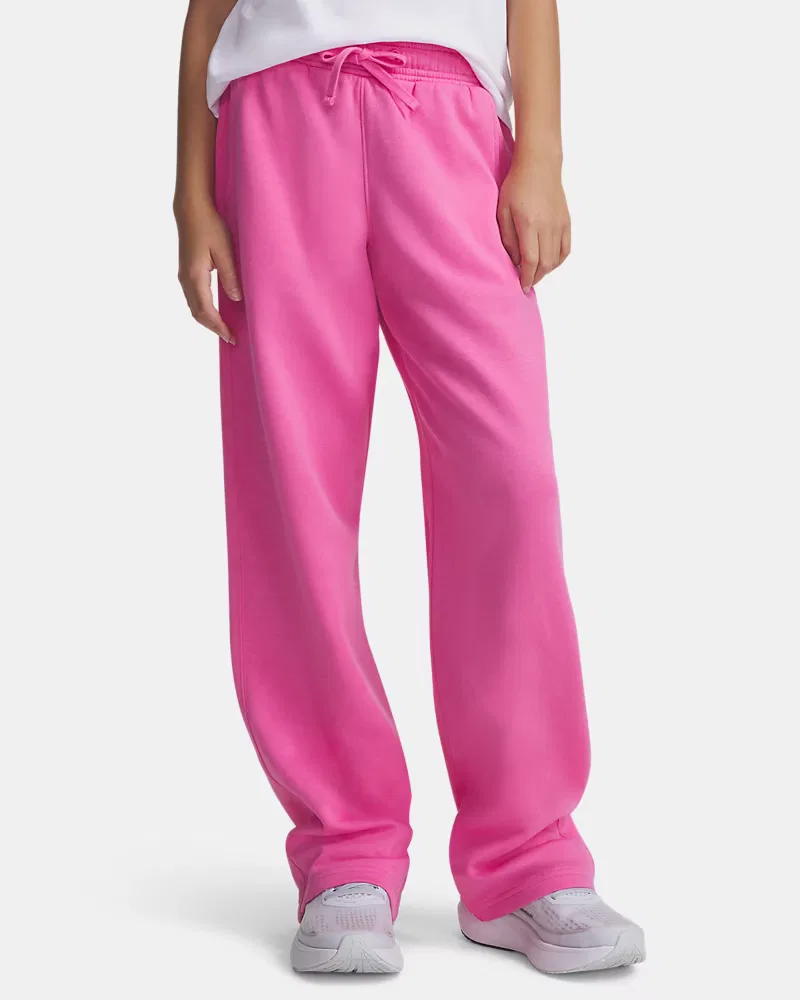 Штаны 71 см утепленные с начесом Rival Fleece UnderArmour, Pink Frenzy/White