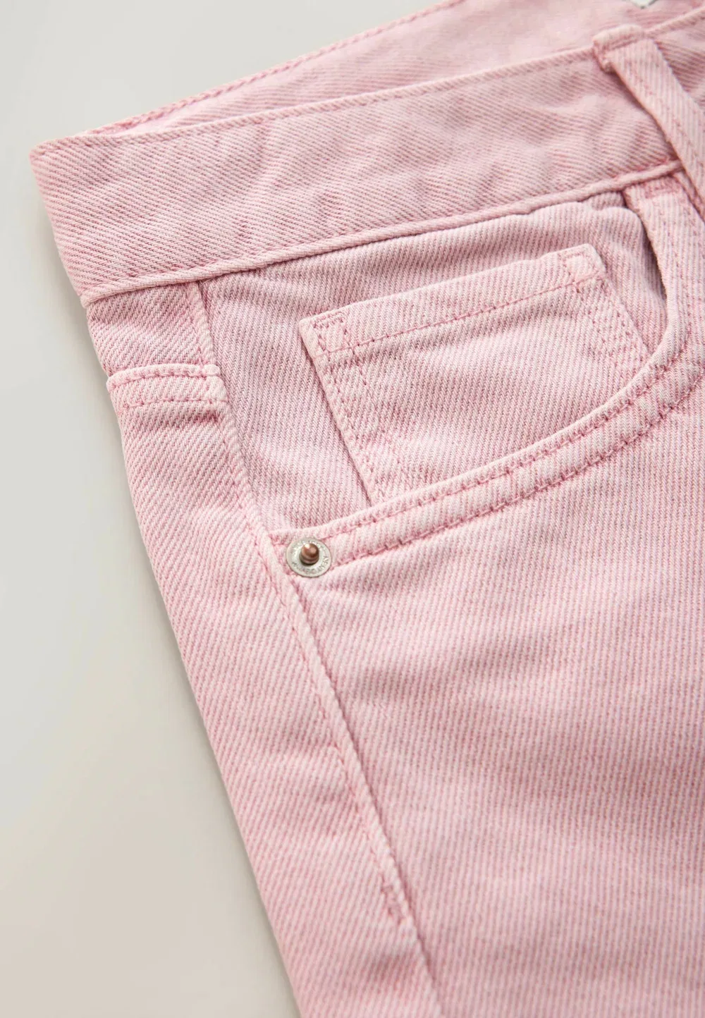 Длинные джинсовые шорты с необработанным краем для фестиваля Next, Pink — фото 2