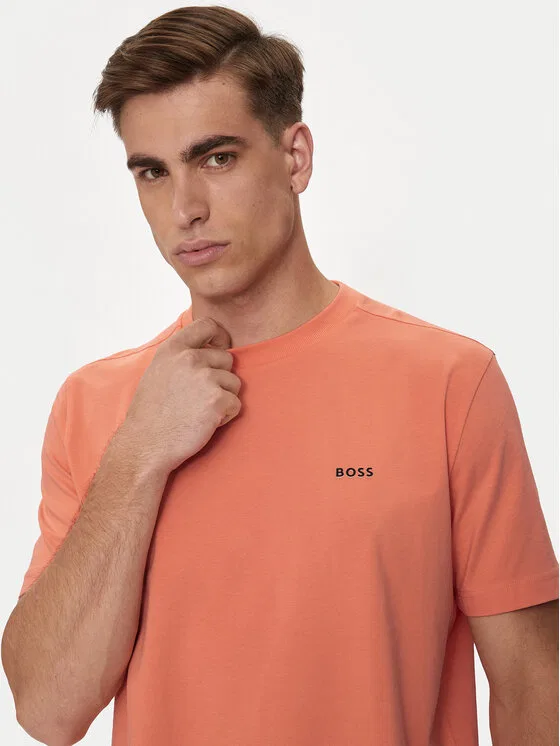 Футболка regular fit Tee Boss, красный — фото 4