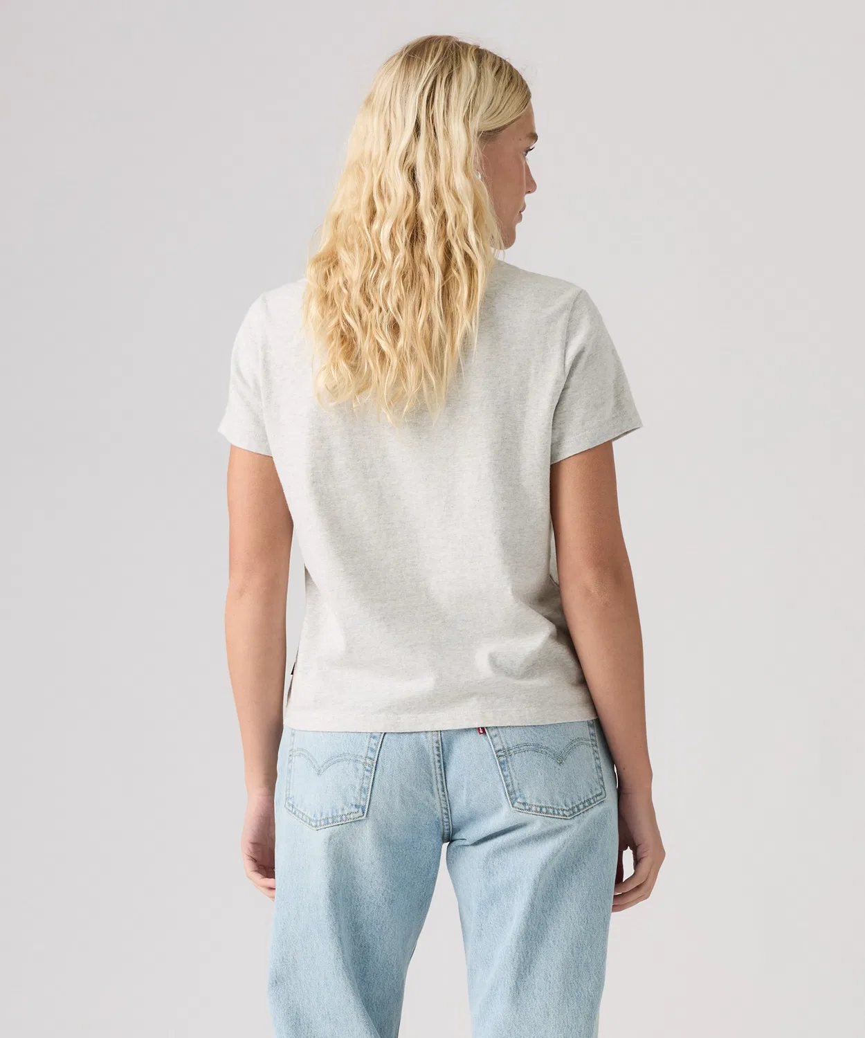 Женская футболка с коротким рукавом Levi's Slub T-Shirt, Серый — фото 3