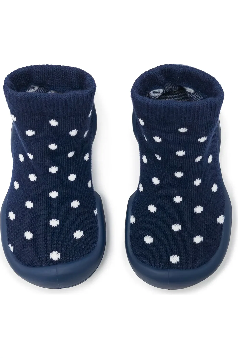 Детские носки-обувь с точками Dotty Komuello, Dotty Navy