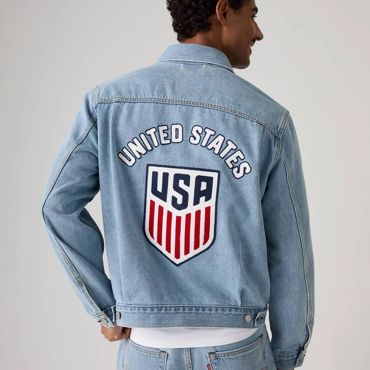 Куртка Levi'S US Soccer Type II, U.S. - Medium Wash — фото 2