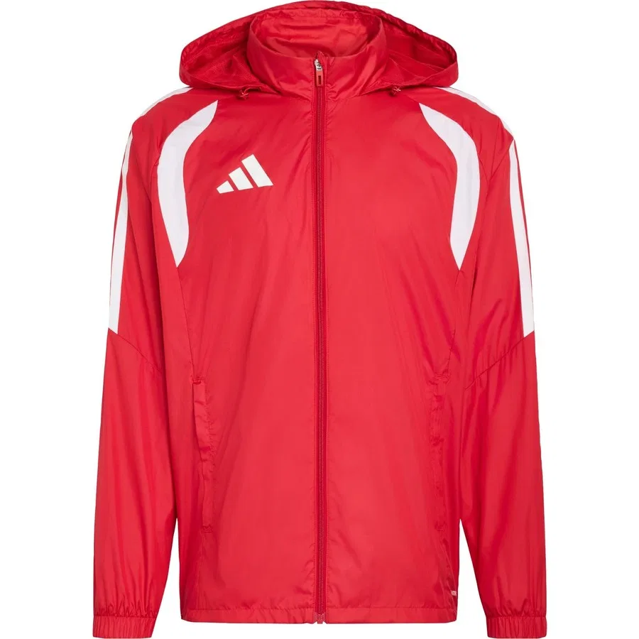 Ветровка с капюшоном Performance Tiro26 League adidas, Красно-белый — фото 3