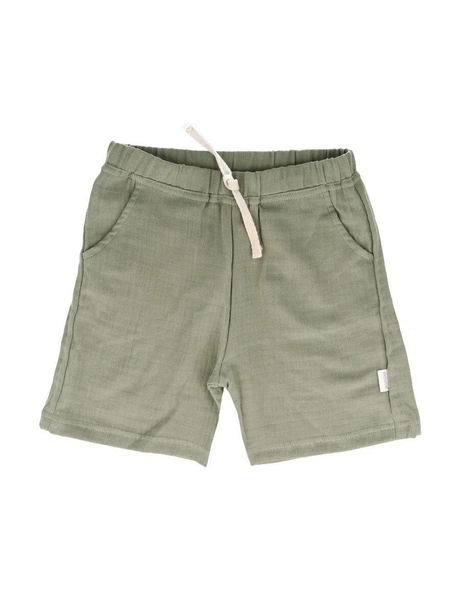 Шорты MAXIMO Regular 'GOTS MINI-Shorts,Musselinstoff' зеленого цвета
