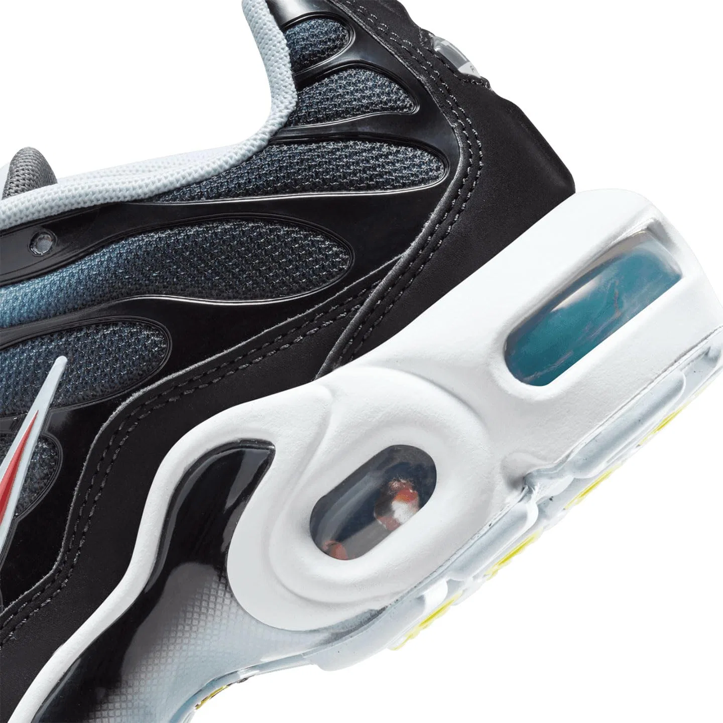 Детские кроссовки для мальчиков с амортизацией NIKE Air Max Plus GS, Blue/Yellow/Black — фото 2