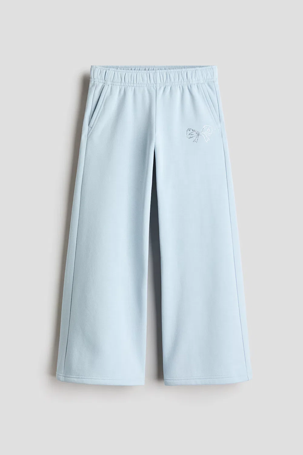 Спортивные штаны прямого кроя H&M, Hellblau/Schleife