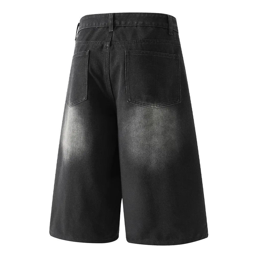 Детские джинсовые шорты прямого кроя, модерат, PAL ONGACO, Black — фото 4