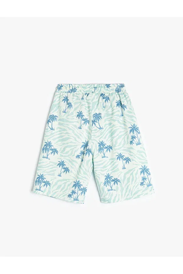 Детские шорты для мальчиков с принтом Koton, Blue Patterned — фото 2