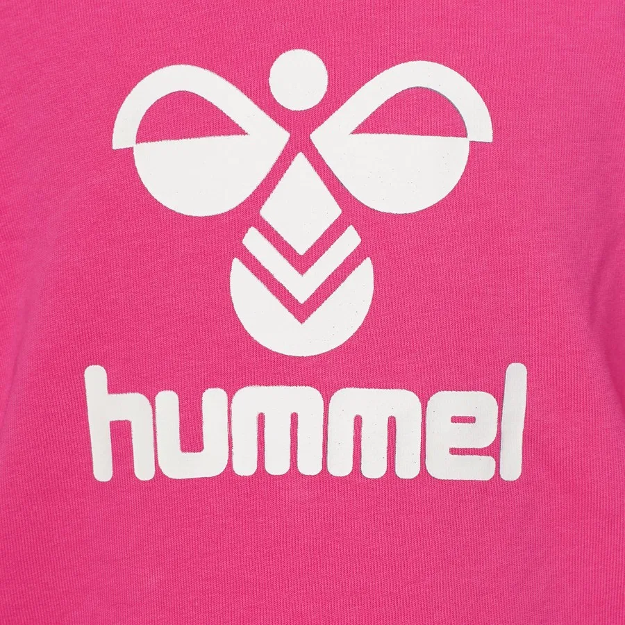 Детский худи с принтом Hmlahri Hoodie Hummel, Розовый — фото 4
