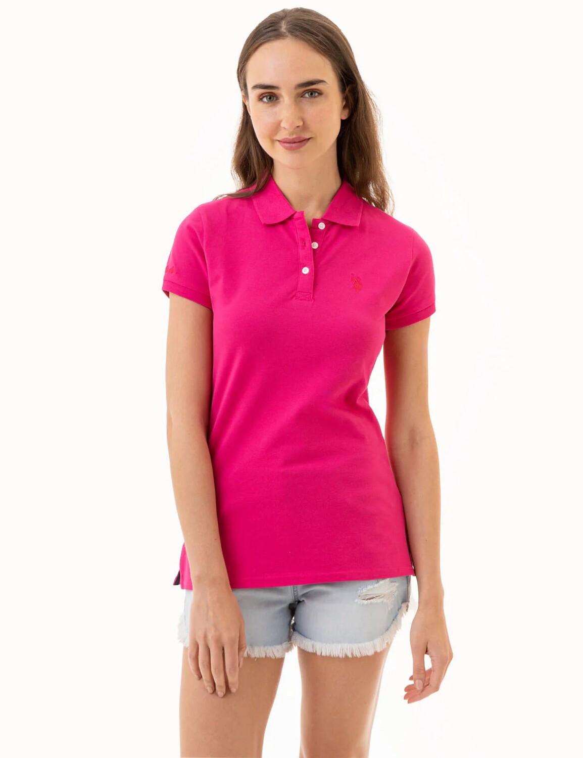 

Рубашка-поло U.S. Polo Assn., фуксия