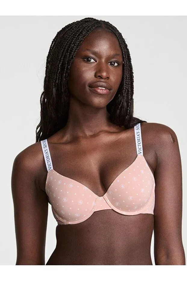 Женский бюстгальтер с принтом Victoria'S Secret, Pink Dotted