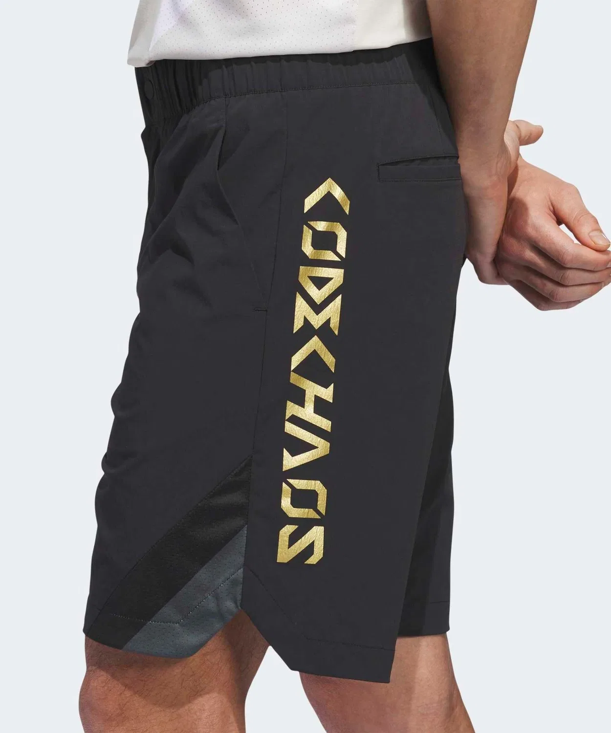Мужские шорты с принтом Code Chaos Adidas, Черный — фото 4