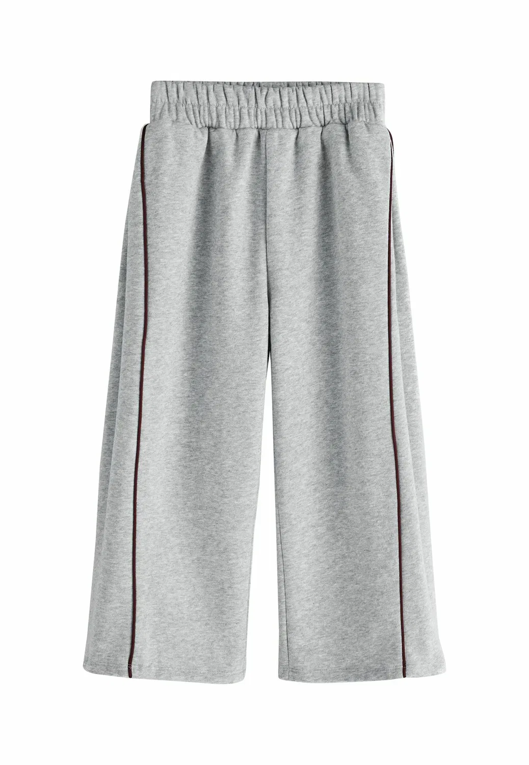 Спортивные брюки с широкими штанинами и боковыми складками Next, Grey Marl