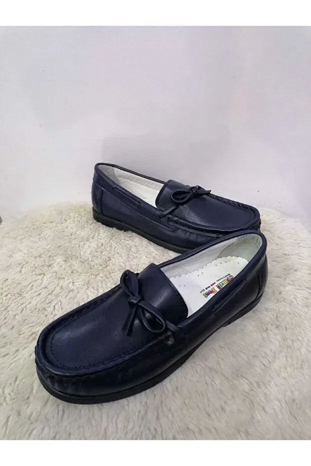 Детские туфли-лоферы для мальчиков ортопедические Özgür Kids, Navy Blue