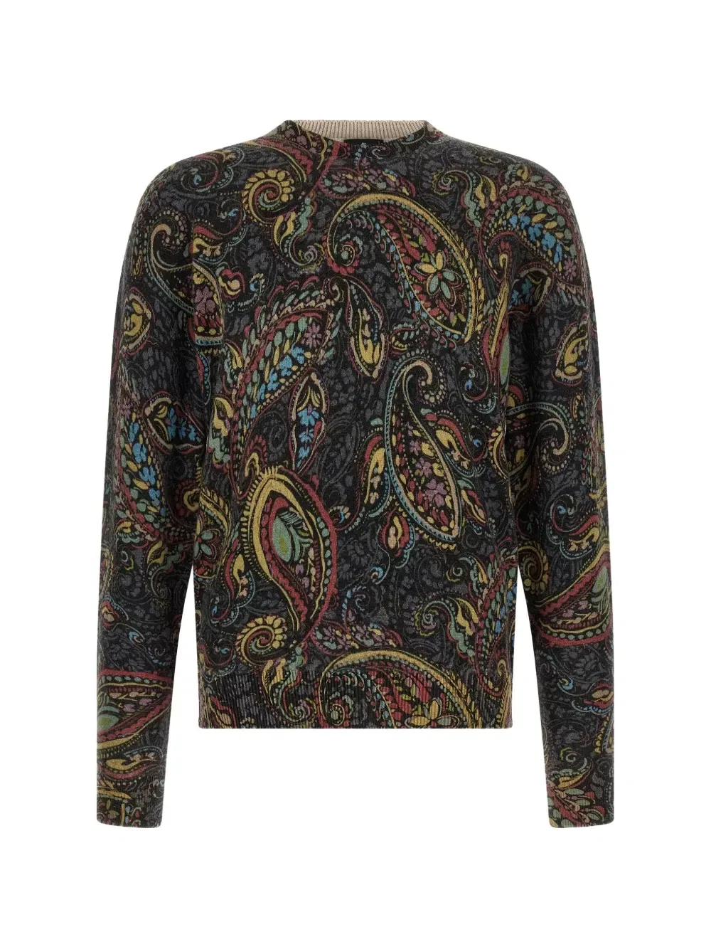Свитер с узором пейсли Etro, черный