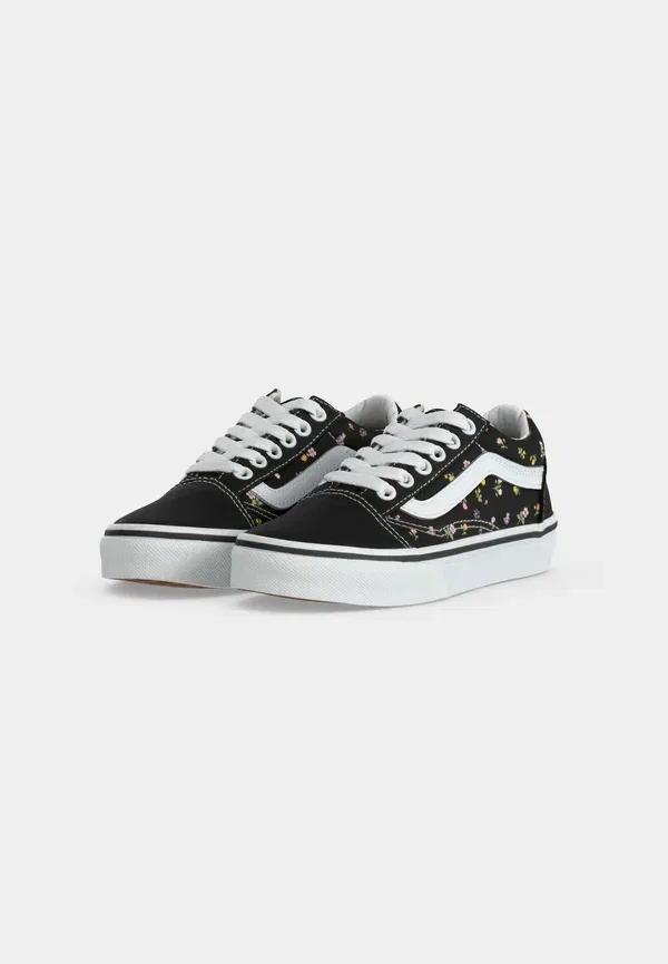 Кроссовки с цветочным принтом Old Skool Vans Black/Sunset Blush, черный — фото 3