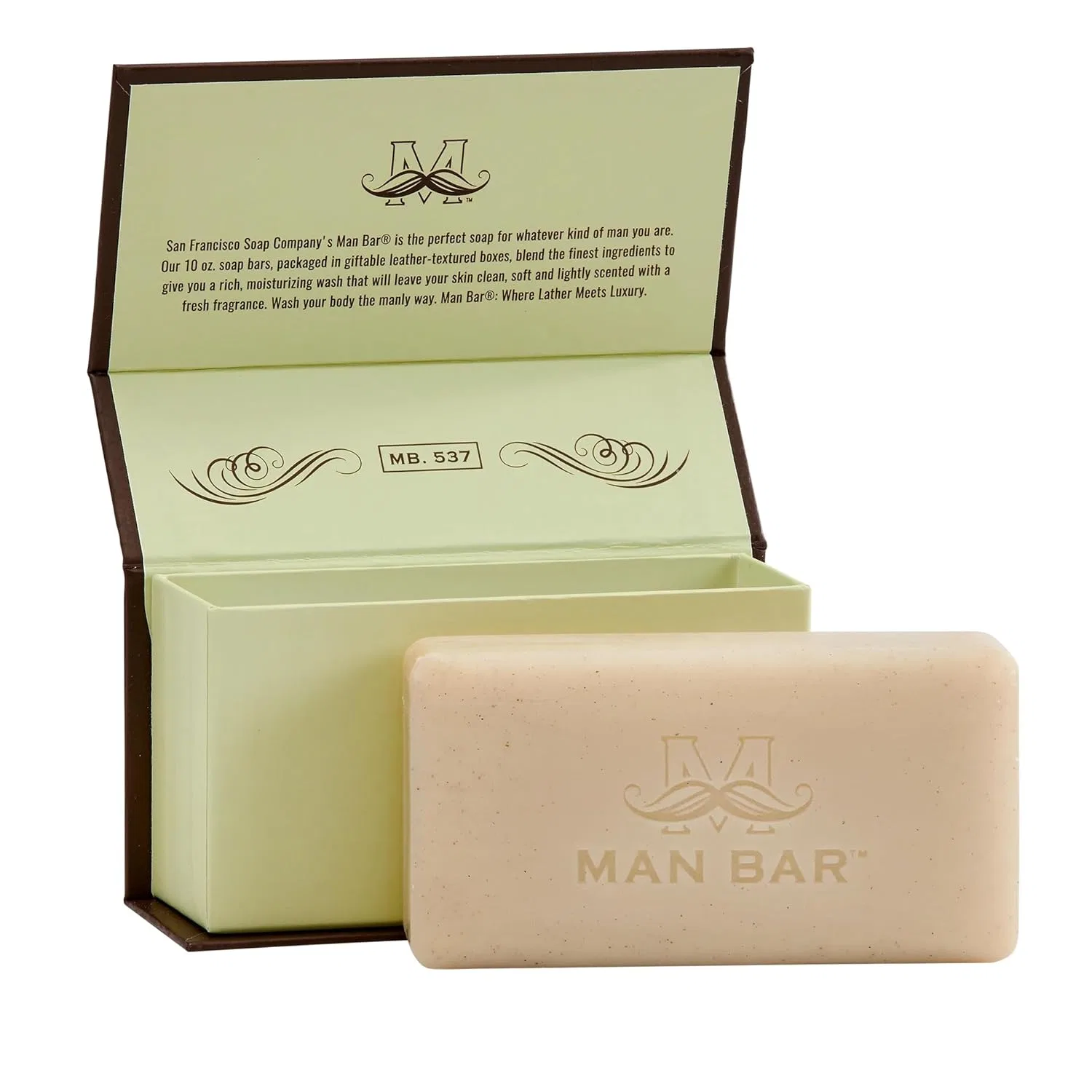 Эксфолиирующее мыло Cardamom & Juniper, San Francisco Soap Company, 10 oz (295.74 мл), Brown — фото 3