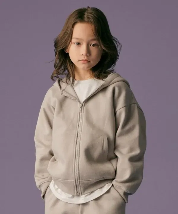 Худи оверсайз на молнии, Musinsa Standard Kids, Dusty Beige
