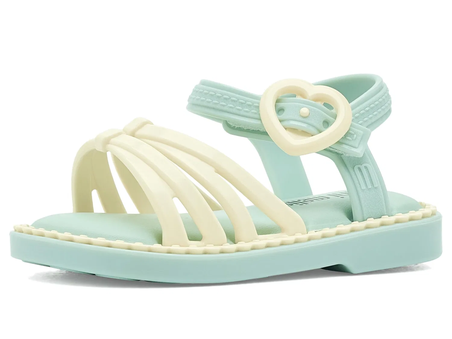 Сандалии Aurora (для малышей и маленьких детей) Mini Melissa, Green/Beige — фото 2