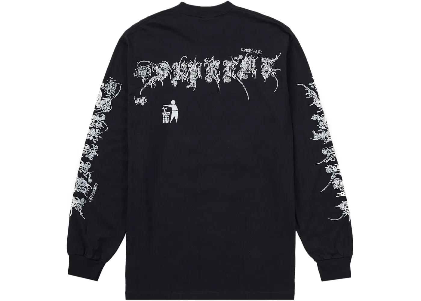 Мужская футболка с длинным рукавом с принтом Wombat Tee Supreme, Black — фото 2