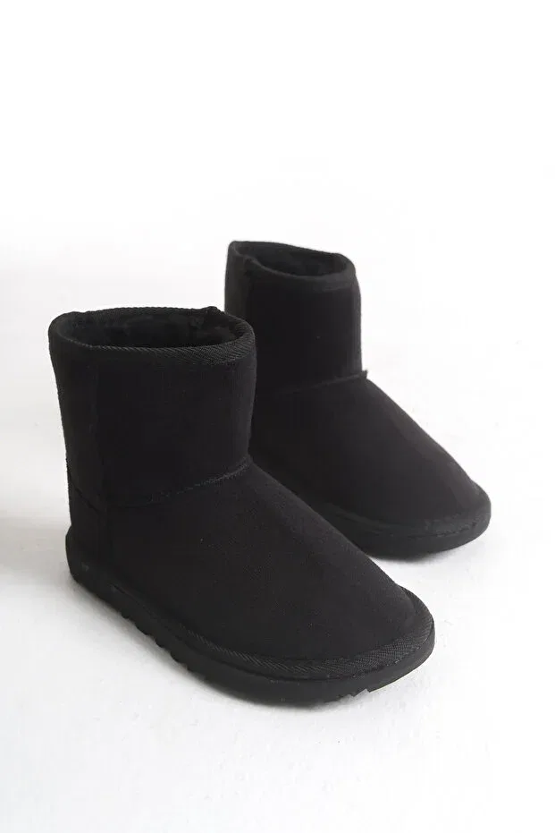 Детские ботинки для девочек на меху Moda Lime, Black — фото 2